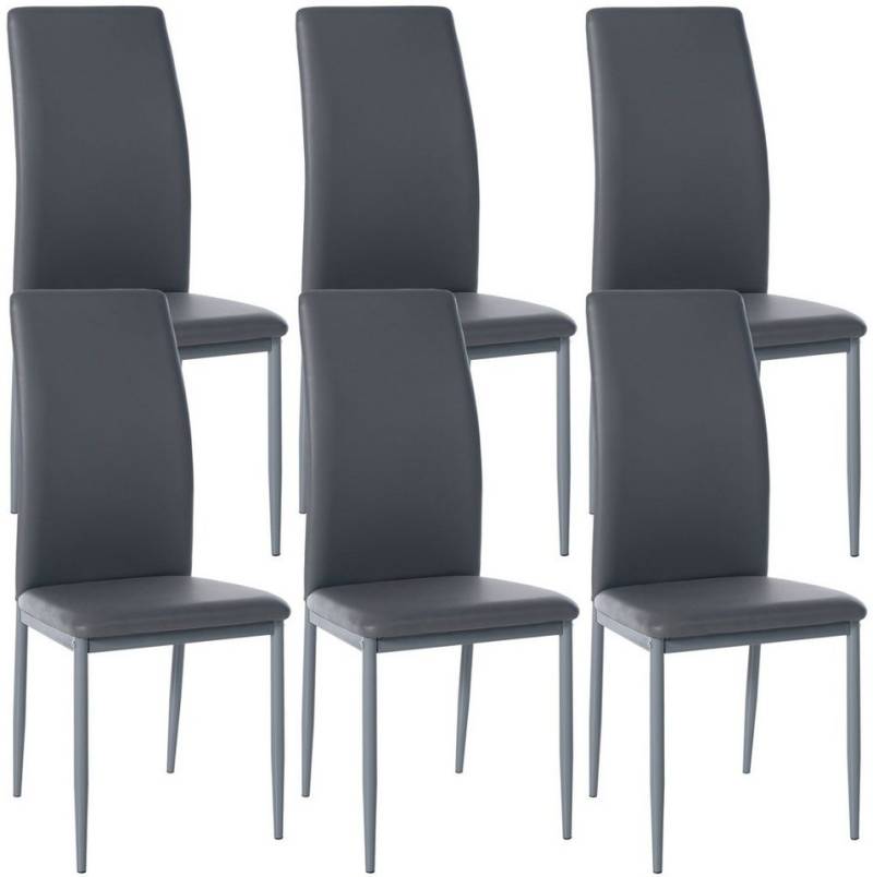 CLP Esszimmerstuhl Savino (6er Set), gepolstert mit Metallgestell von CLP