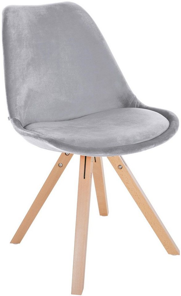 CLP Esszimmerstuhl Sofia Samt, mit Holzgestell CLP Esszimmerstuhl Sofia Samt, mit Holzgestell von CLP