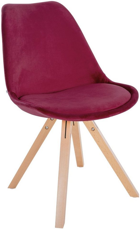 CLP Esszimmerstuhl Sofia Samt, mit Holzgestell CLP Esszimmerstuhl Sofia Samt, mit Holzgestell von CLP