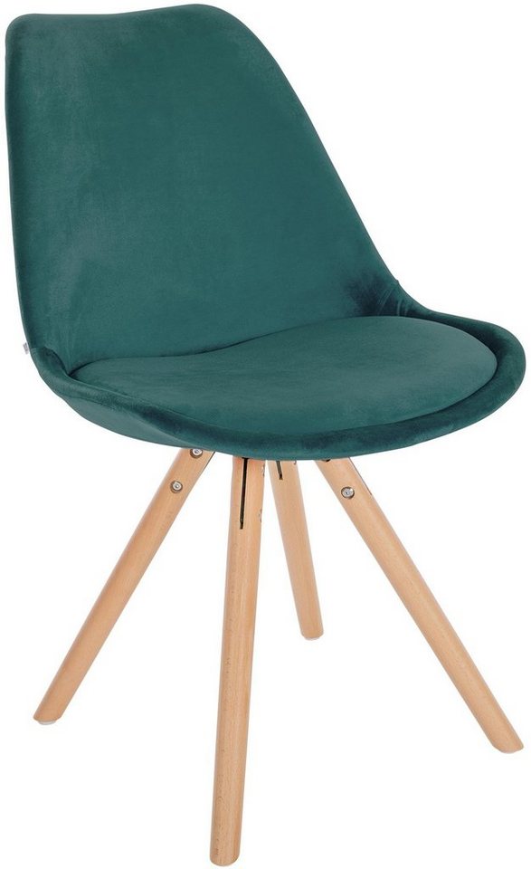 CLP Esszimmerstuhl Sofia Samt, mit Holzgestell CLP Esszimmerstuhl Sofia Samt, mit Holzgestell von CLP