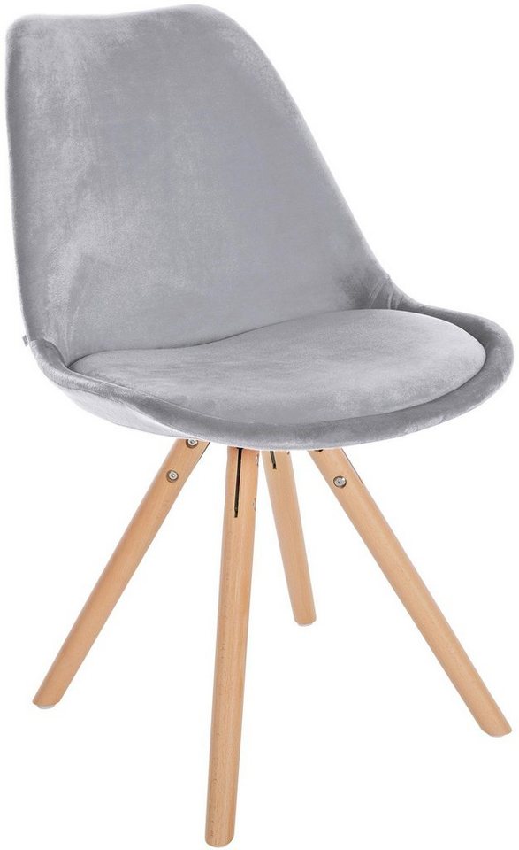 CLP Esszimmerstuhl Sofia Samt, mit Holzgestell CLP Esszimmerstuhl Sofia Samt, mit Holzgestell von CLP