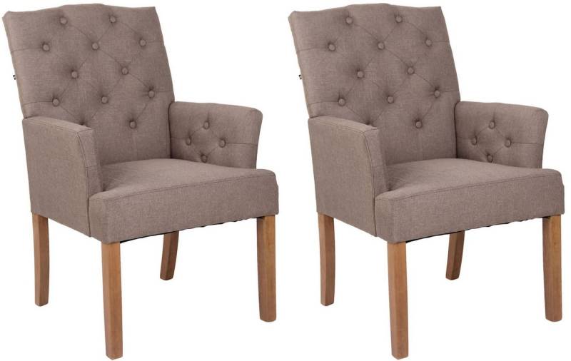 CLP Esszimmerstuhl Sugar Stoff (2er Set), Chesterfield, gepolstert von CLP