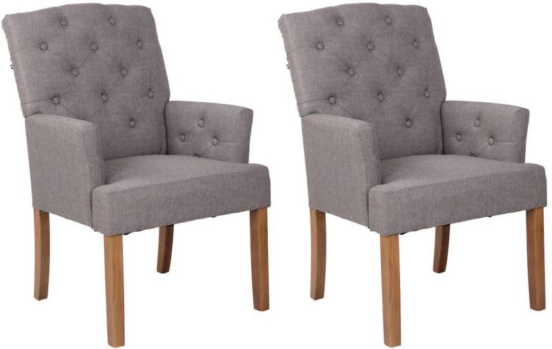 CLP Esszimmerstuhl Sugar Stoff (2er Set), Chesterfield, gepolstert von CLP