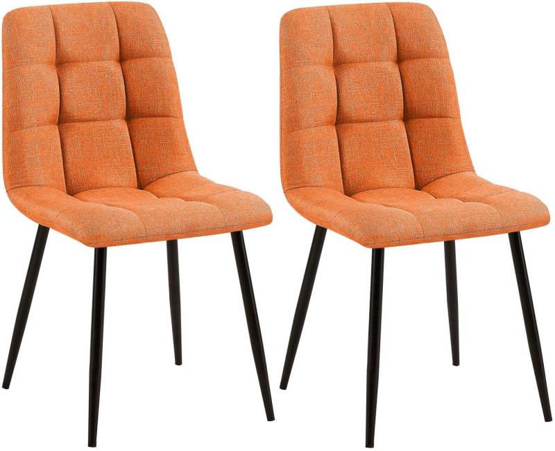 CLP Esszimmerstuhl Tilde (2er Set), Samt / Stoff, gepolstert & gesteppt von CLP