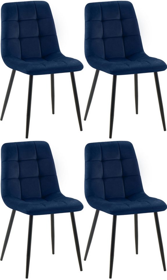 CLP Esszimmerstuhl Tilde (4er Set), mit Rückenlehne, bis 150 kg von CLP