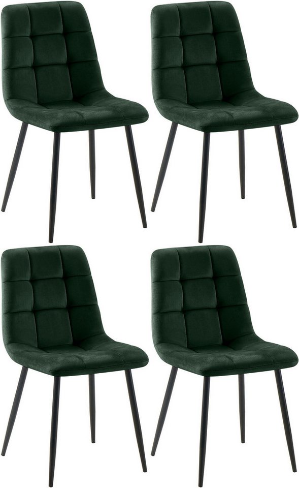 CLP Esszimmerstuhl Tilde (4er Set), mit Rückenlehne, bis 150 kg von CLP