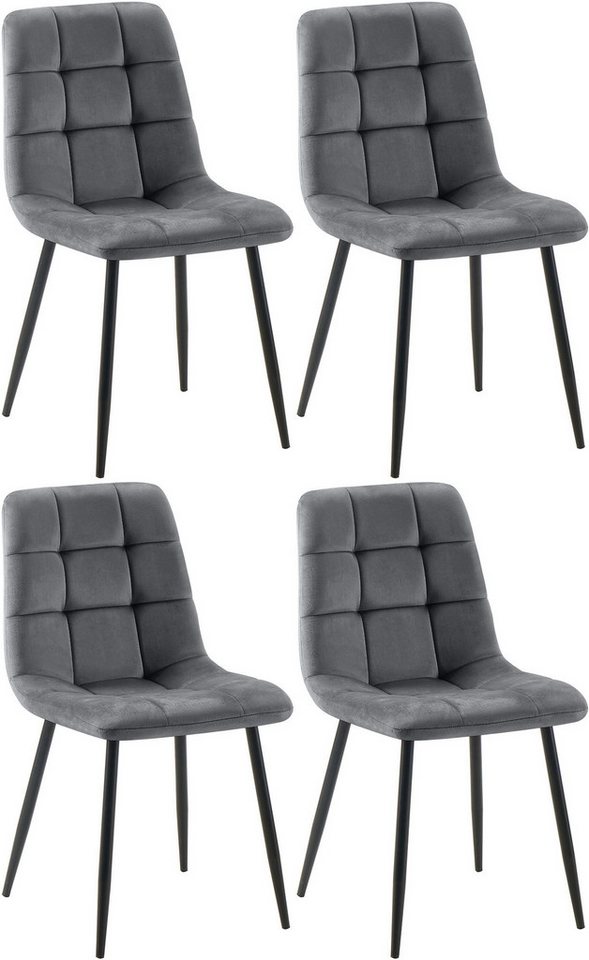 CLP Esszimmerstuhl Tilde (4er Set), mit Rückenlehne, bis 150 kg von CLP