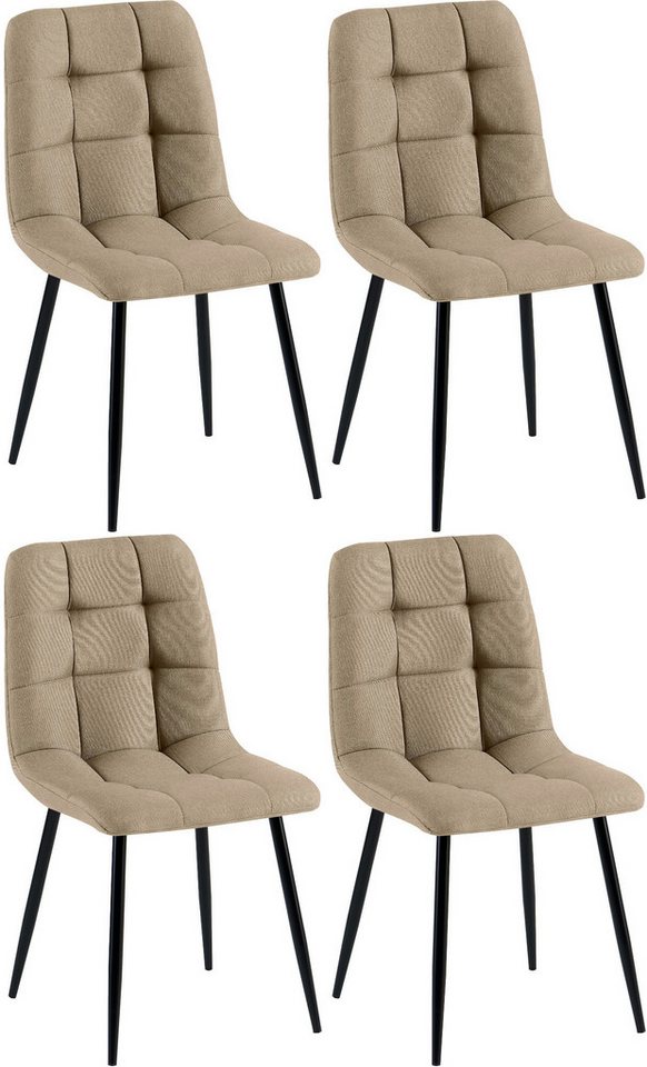CLP Esszimmerstuhl Tilde (4er Set), mit Rückenlehne, bis 150 kg von CLP