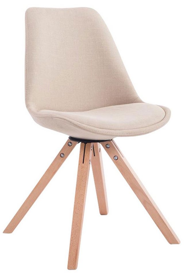 CLP Esszimmerstuhl Toulouse Stoff Square, Sitzpolster und Holzbeine CLP Esszimmerstuhl Toulouse Stoff Square, Sitzpolster und Holzbeine von CLP