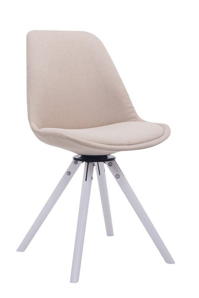 CLP Esszimmerstuhl Troyes Stoff Rund, drehbar, mit runden Holzbeinen CLP Esszimmerstuhl Troyes Stoff Rund, drehbar, mit runden Holzbeinen von CLP