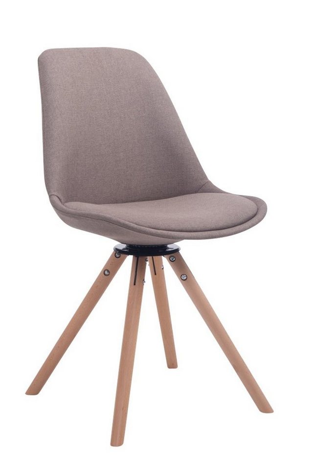 CLP Esszimmerstuhl Troyes Stoff Rund, drehbar, mit runden Holzbeinen CLP Esszimmerstuhl Troyes Stoff Rund, drehbar, mit runden Holzbeinen von CLP