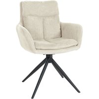 Esszimmerstuhl Vilas Stoff creme von CLP