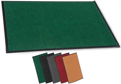 CLP Fußmatte Für Innen Und Außen I rutschfeste Türmatte I Schmutzfangmatte Für Eingang, Farbe:grün, Größe:40x60 cm von CLP
