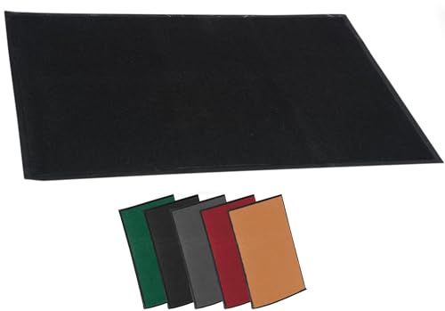CLP Fußmatte Für Innen Und Außen I rutschfeste Türmatte I Schmutzfangmatte Für Eingang, Farbe:schwarz, Größe:40x60 cm von CLP