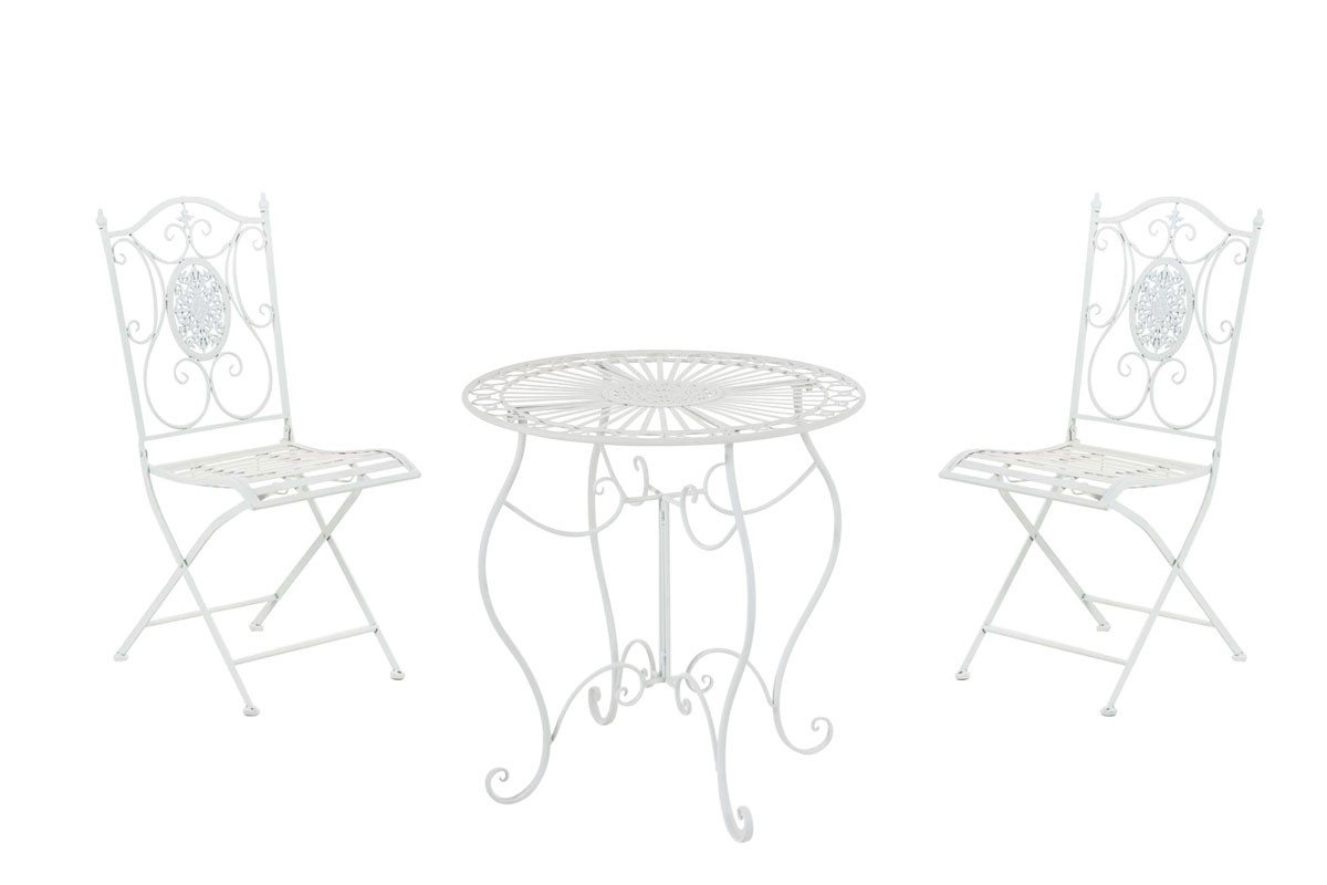 CLP Garten-Essgruppe Aldeano Eisen, 2 Klappstühle CLP Garten-Essgruppe Aldeano Eisen, 2 Klappstühle von CLP