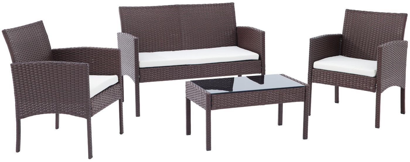 CLP Garten-Essgruppe Ramunda, Lounge-Set, Polyrattan wetterfest und UV-beständig CLP Garten-Essgruppe Ramunda, Lounge-Set, Polyrattan wetterfest und UV-beständig von CLP