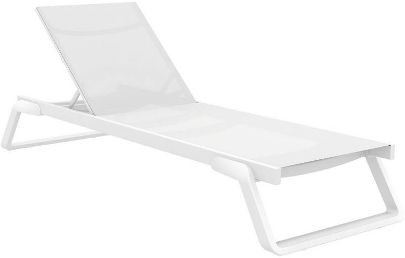 CLP Gartenliege Sonnenliege Tropic, stilvolle und wetterfeste Gartenliege aus GFK und Rückenlehne von CLP