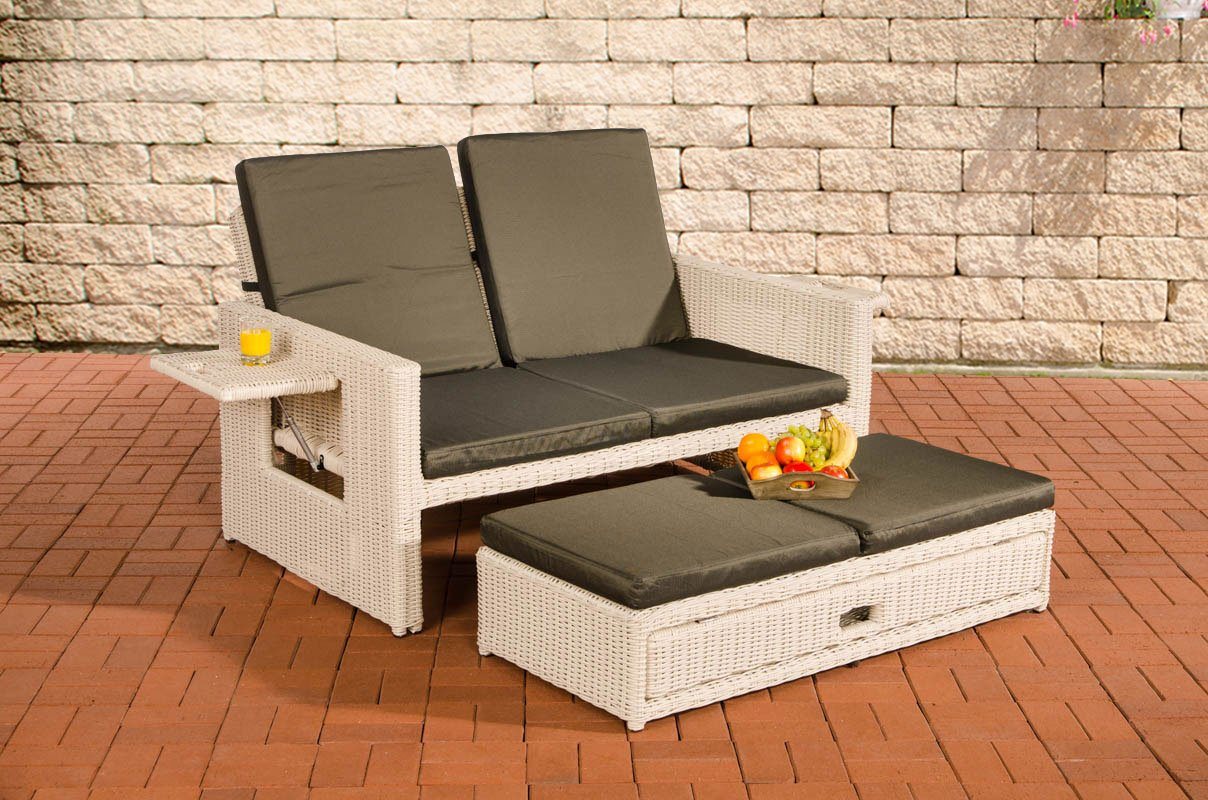 CLP Gartenlounge-Set Ancona 5mm, mit verstellbarer Rückenlehne von CLP