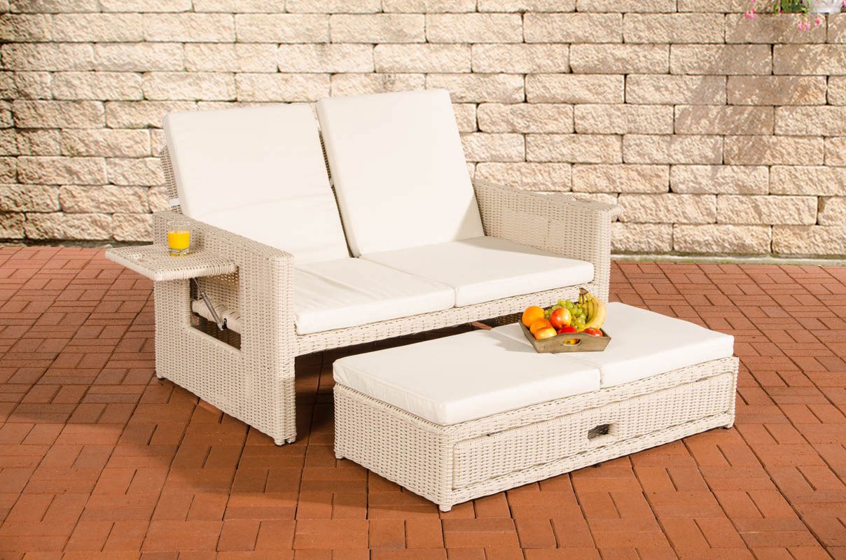 CLP Gartenlounge-Set Ancona 5mm, mit verstellbarer Rückenlehne von CLP