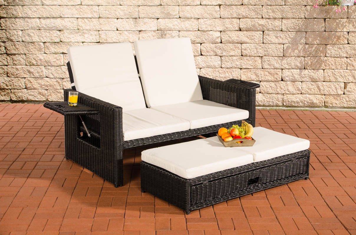 CLP Gartenlounge-Set Ancona 5mm, mit verstellbarer Rückenlehne von CLP