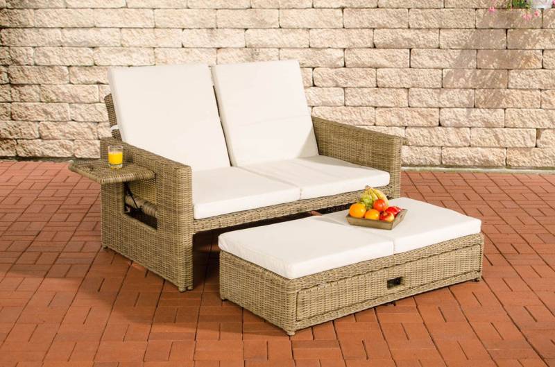 CLP Gartenlounge-Set Ancona 5mm, mit verstellbarer Rückenlehne von CLP