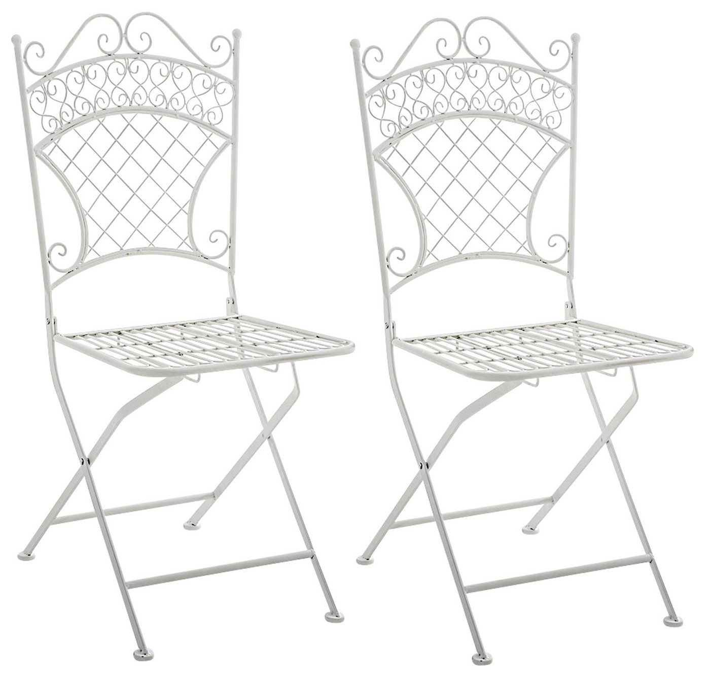 CLP Gartenstuhl Adelar Eisen (2er Set), klappbar von CLP