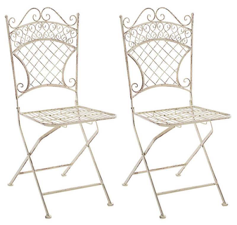 CLP Gartenstuhl Adelar Eisen (2er Set), klappbar von CLP