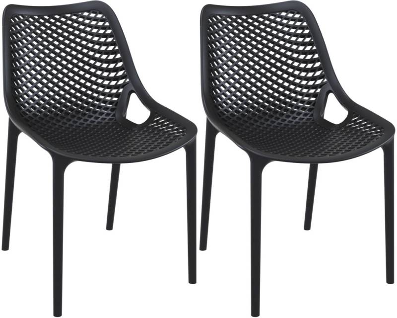 CLP Gartenstuhl Air (2er Set), wetter-& UV-lichtbeständig, stapelbar von CLP