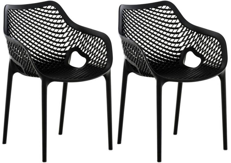 CLP Gartenstuhl Air XL (2er Set), Outdoor-Stühle, mit Wabenmuster von CLP