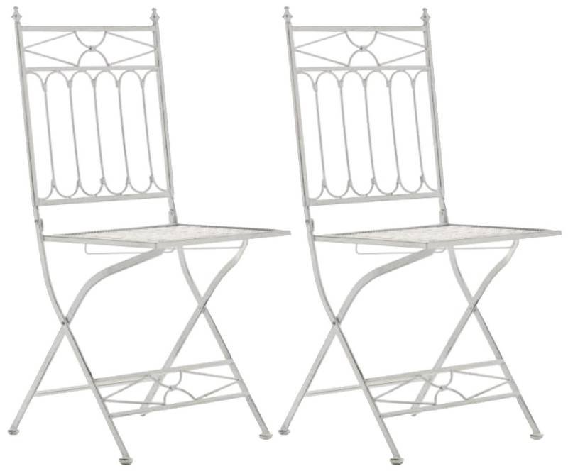 CLP Gartenstuhl Asina (2er Set), klappbar, mit edlen Verzierungen von CLP