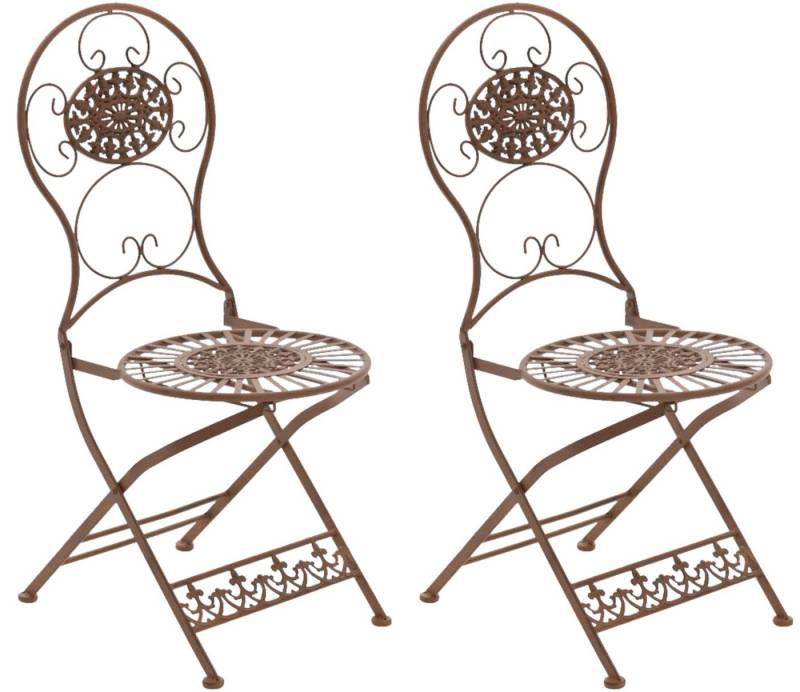 CLP Gartenstuhl Klappstühle Mani (2er Set), im Jugendstil von CLP