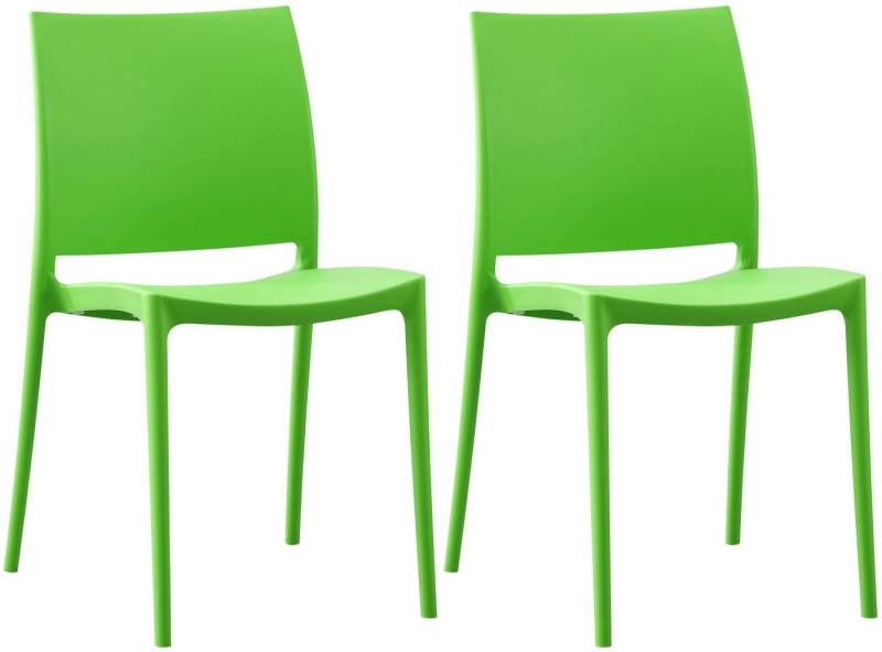 CLP Gartenstuhl Meton (2er Set), Kunststoff, wetterfest, UV-beständig von CLP