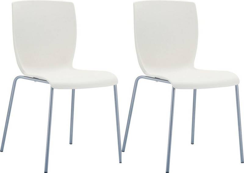 CLP Gartenstuhl Mio (2er Set), Outdoor, Kunststoff, stapelbar von CLP
