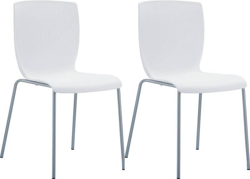 CLP Gartenstuhl Mio (2er Set), Outdoor, Kunststoff, stapelbar von CLP
