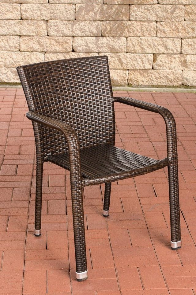 CLP Gartenstuhl Polyrattan Stuhl Leonie, braun CLP Gartenstuhl Polyrattan Stuhl Leonie, braun von CLP