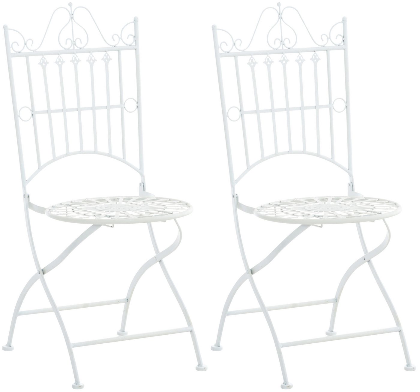 CLP Gartenstuhl Sadao (2er Set), aus Eisen gefertigt von CLP