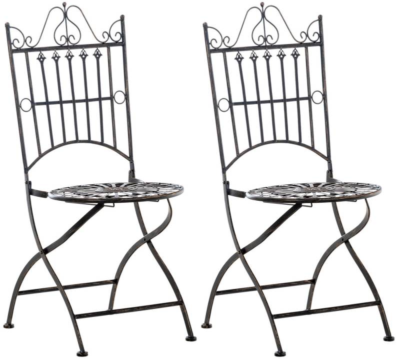 CLP Gartenstuhl Sadao (2er Set), aus Eisen gefertigt von CLP