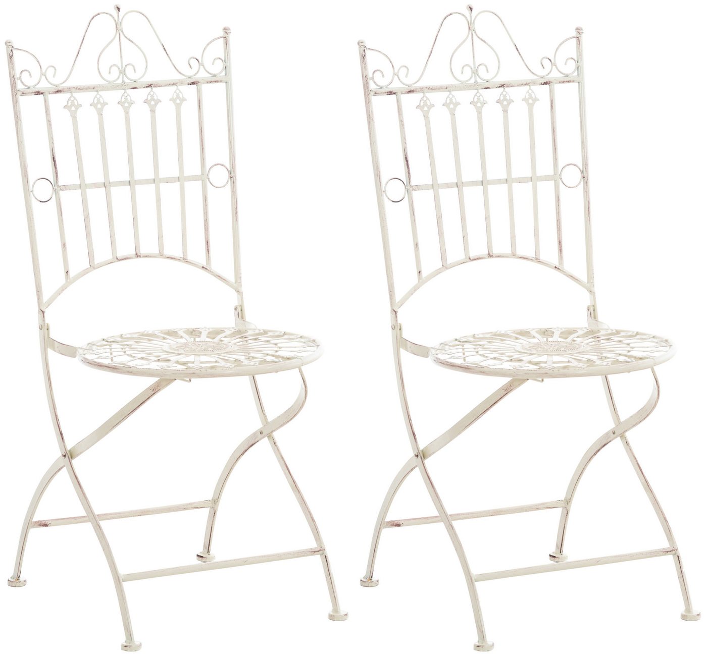 CLP Gartenstuhl Sadao (2er Set), aus Eisen gefertigt von CLP
