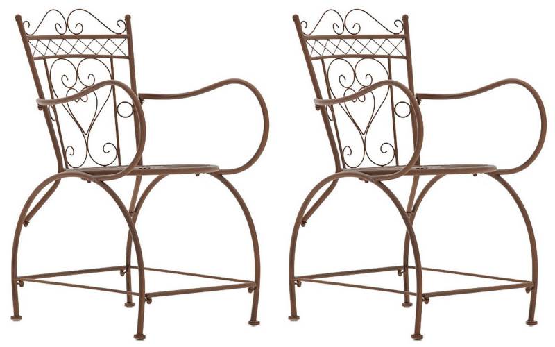 CLP Gartenstuhl Sheela (2er Set), handgefertigt, mit Armlehnen von CLP