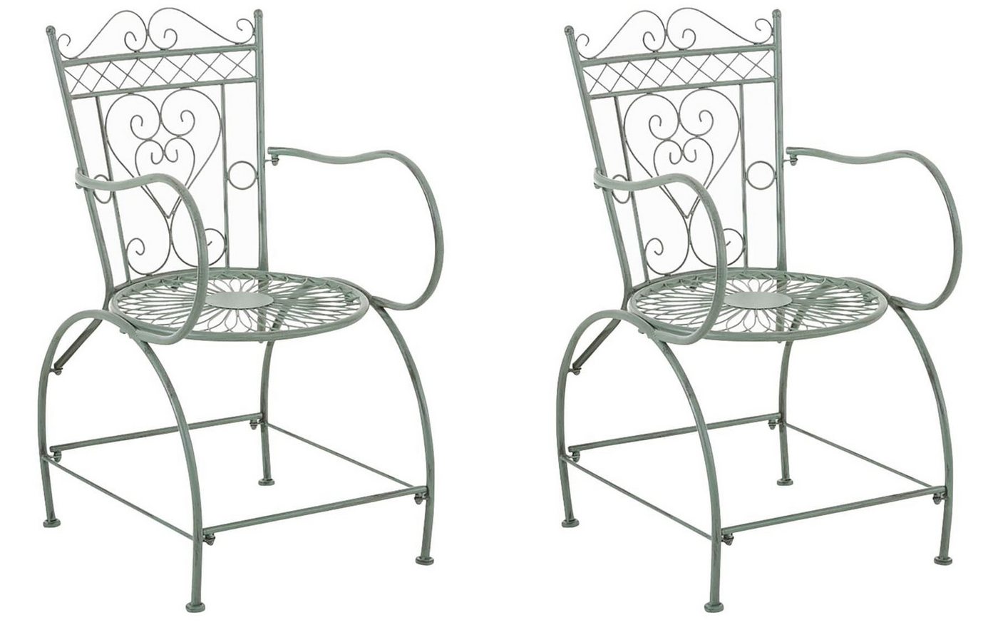CLP Gartenstuhl Sheela (2er Set), handgefertigt, mit Armlehnen von CLP