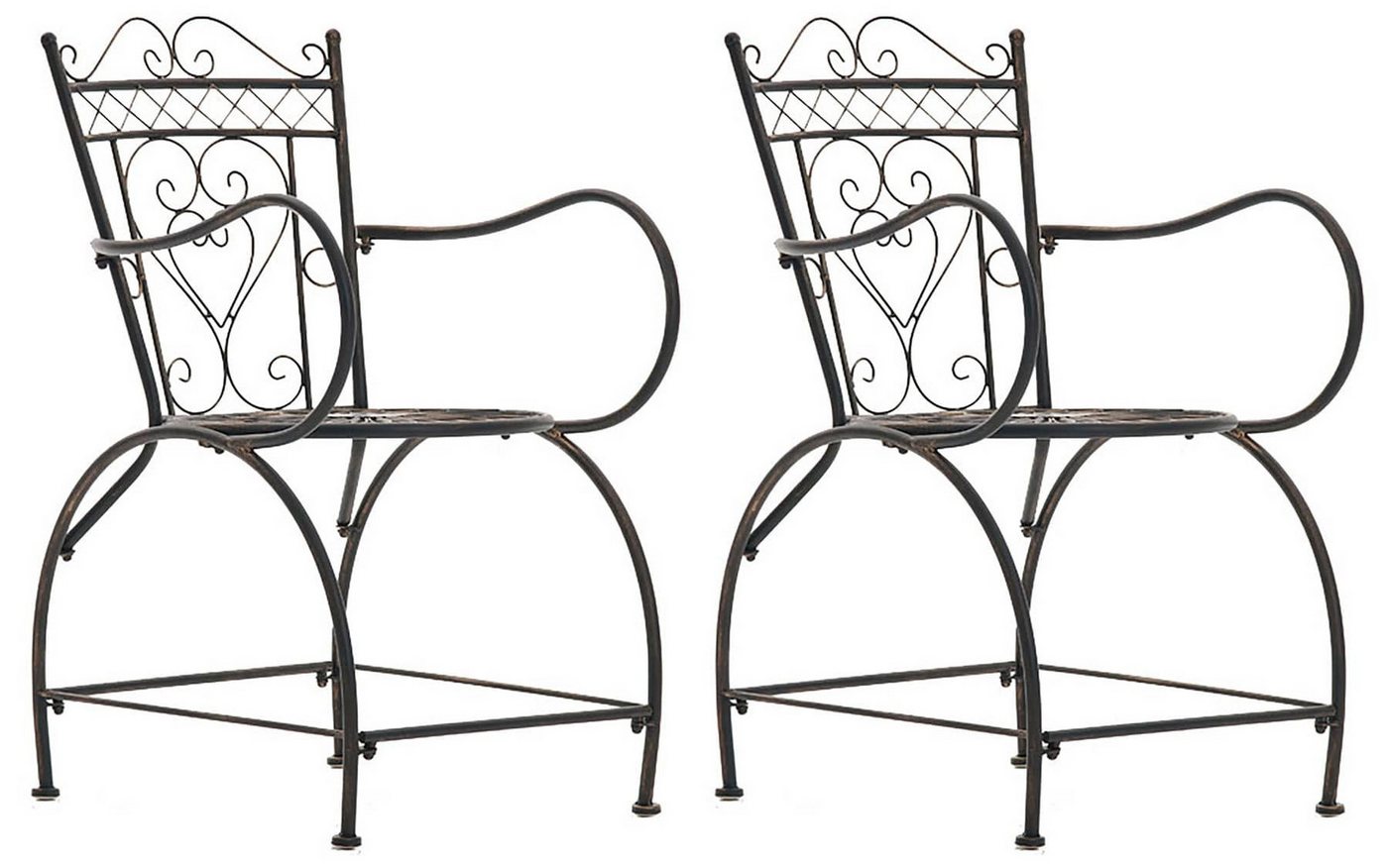CLP Gartenstuhl Sheela (2er Set), handgefertigt, mit Armlehnen von CLP