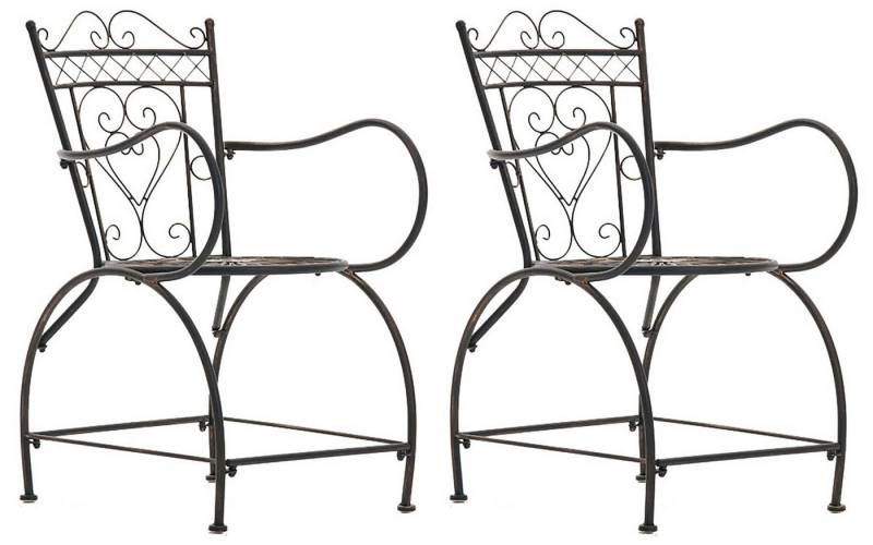 CLP Gartenstuhl Sheela (2er Set), handgefertigt, mit Armlehnen von CLP