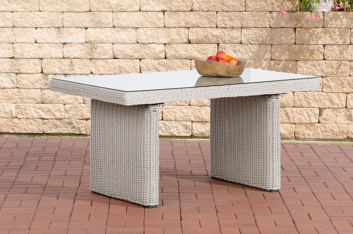 CLP Gartentisch Fisolo Polyrattan, Glasplatte 5 mm Sicherheitsglas CLP Gartentisch Fisolo Polyrattan, Glasplatte 5 mm Sicherheitsglas von CLP