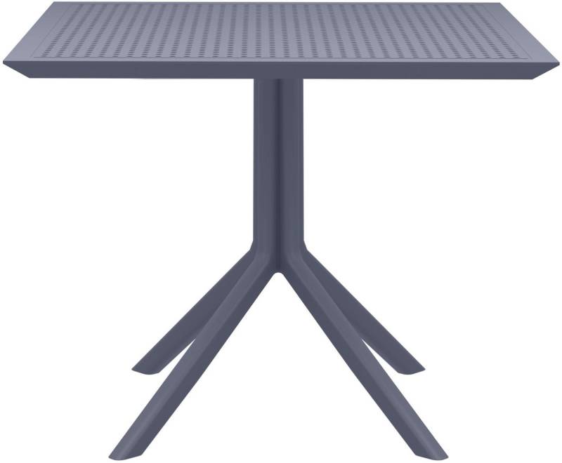 CLP Gartentisch Sky 80 cm, 80 x 80 cm, aus Kunststoff, wetterfest und UV-beständig von CLP