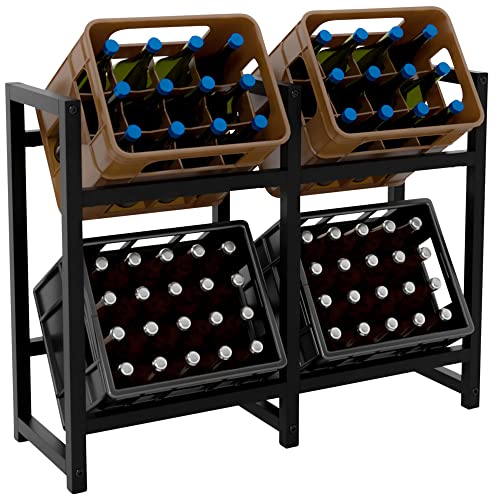 CLP Getränkekistenständer Stack I Platzsparendes Robustes Kistenregal für Getränkekisten I In verschiedenen Größen und Farben erhältlich, Farbe:schwarz, Größe:75x91x31 cm CLP Getränkekistenständer Stack I Platzsparendes Robustes Kistenregal für Getränkekisten I In verschiedenen Größen und Farben erhältlich, Farbe:schwarz, Größe:75x91x31 cm von CLP