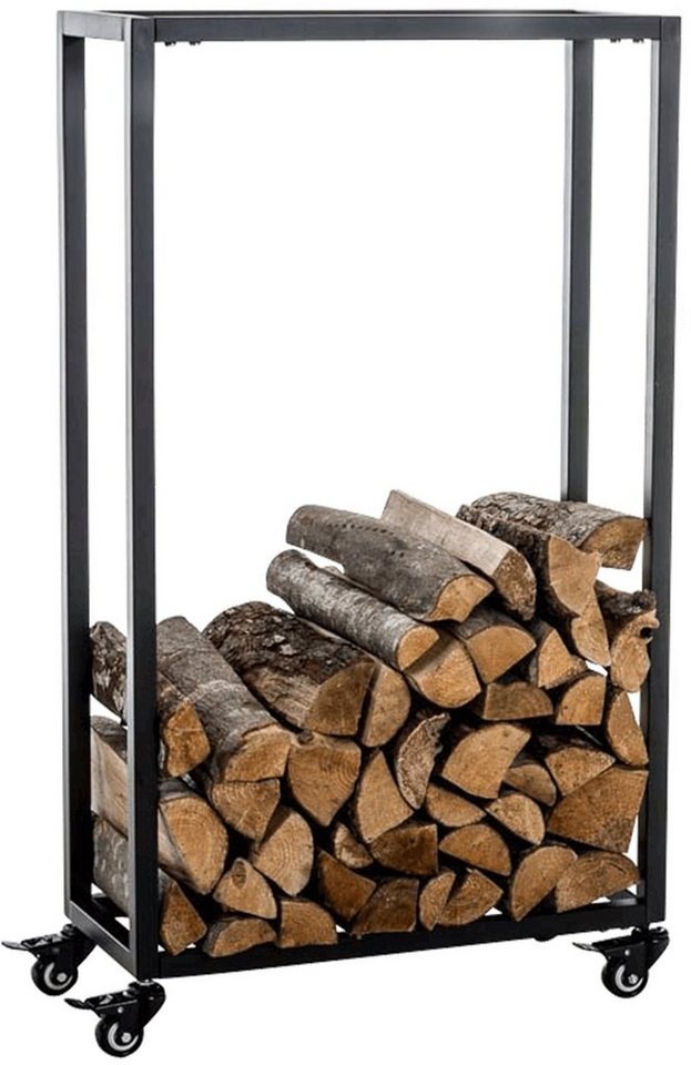 CLP Kaminholzregal Hetta, BxTxH:40x25x100 cm, Edelstahl oder Metall von CLP
