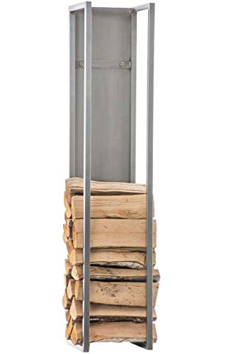 CLP Kaminholzregal Spark I Brennholzregal Aus Edelstahl I Holzbutler In 6 Größen Und 3 Farben Erhältlich, Farbe:Edelstahl, Größe:140 cm CLP Kaminholzregal Spark I Brennholzregal Aus Edelstahl I Holzbutler In 6 Größen Und 3 Farben Erhältlich, Farbe:Edelstahl, Größe:140 cm von CLP