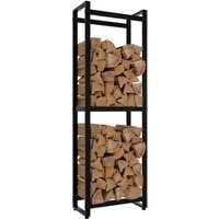 CLP - Kaminholzständer Morson schwarz 25x50x150 CLP - Kaminholzständer Morson schwarz 25x50x150 von CLP