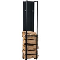 Kaminholzständer Spark schwarz-matt 100 cm Kaminholzständer Spark schwarz-matt 100 cm von CLP