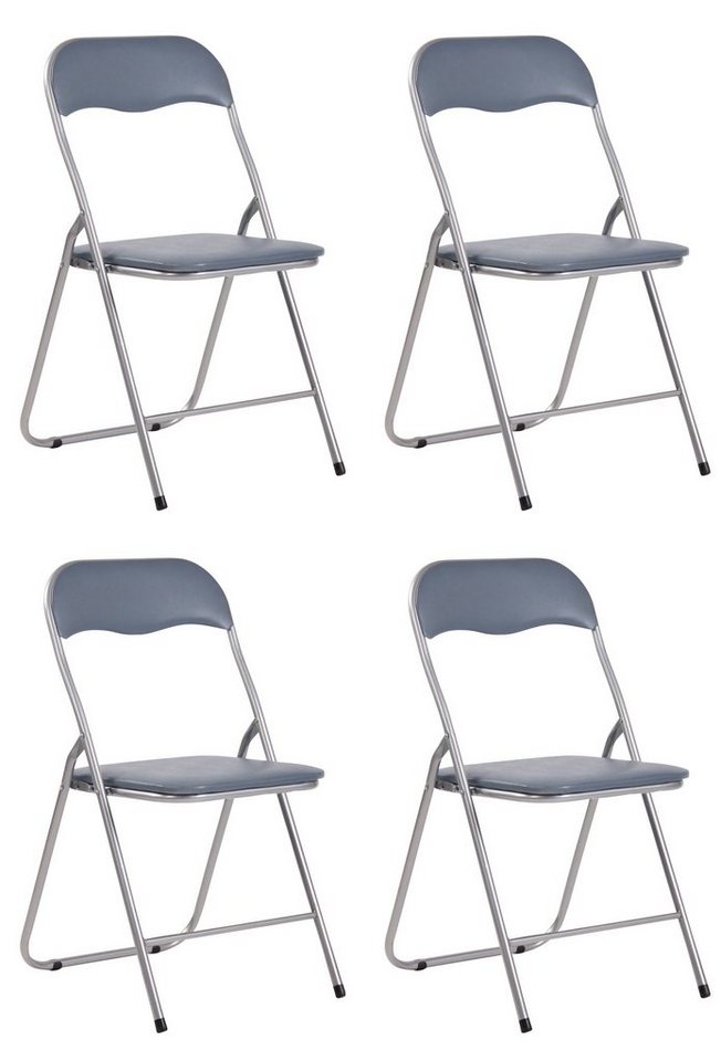 CLP Klappstuhl Felix (4er Set), klappbar, pflegeleicht, gepolstert von CLP